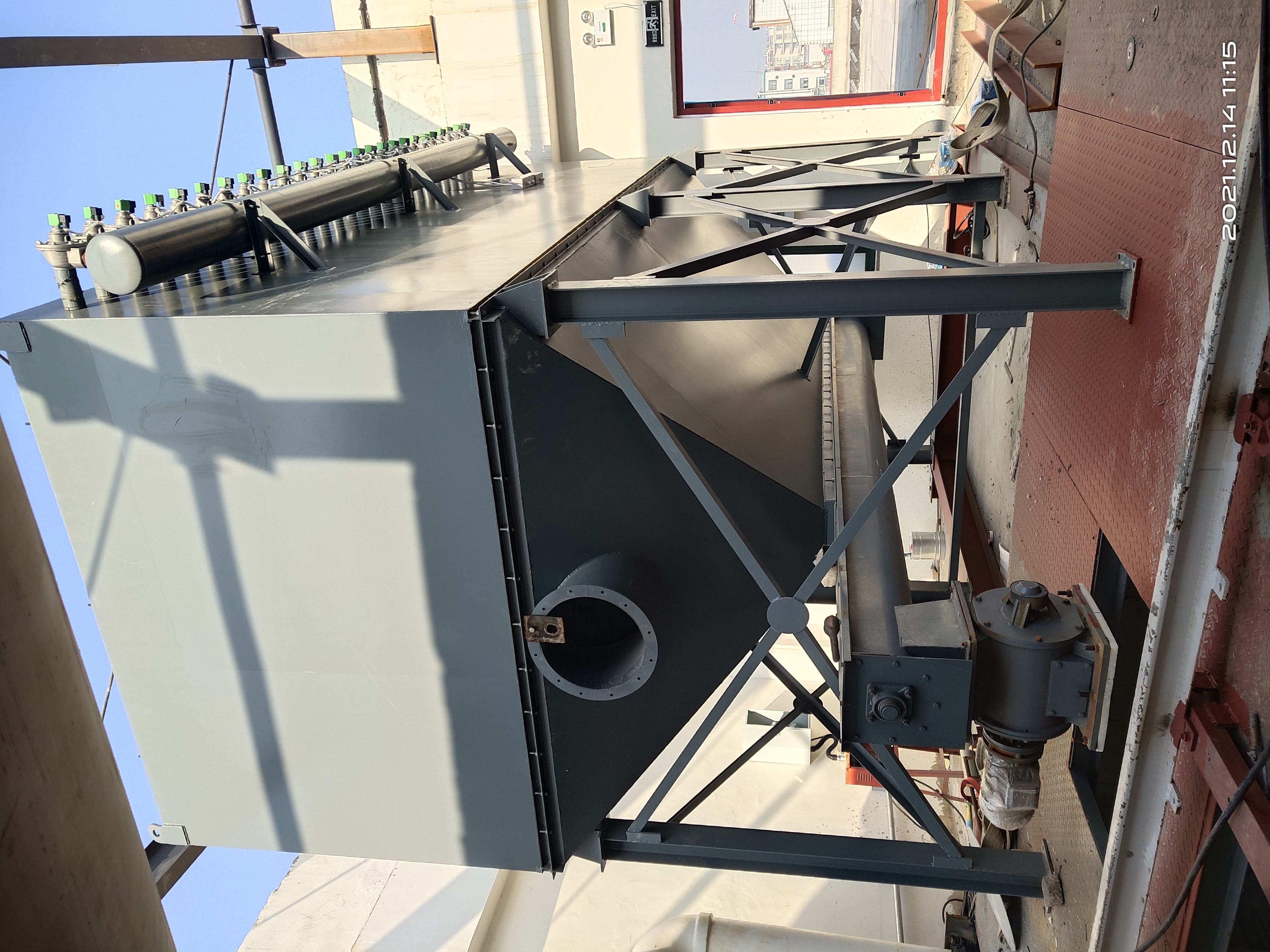 96袋高溫單機(jī)脈沖布袋除塵器